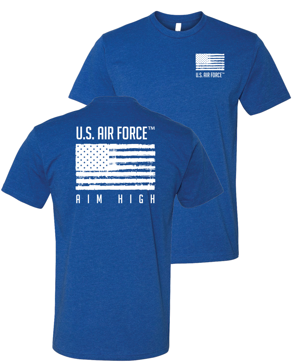 U.S. Air Force Aim High T Shirt Blue Oak and Liberty