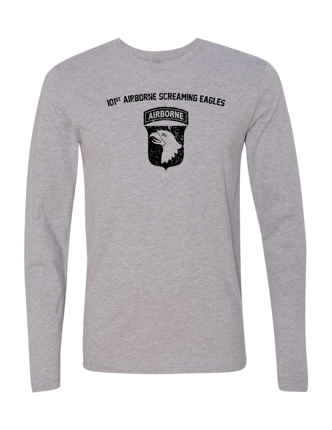 101st Airborne Long Sleeve T-Shirt (Gray)