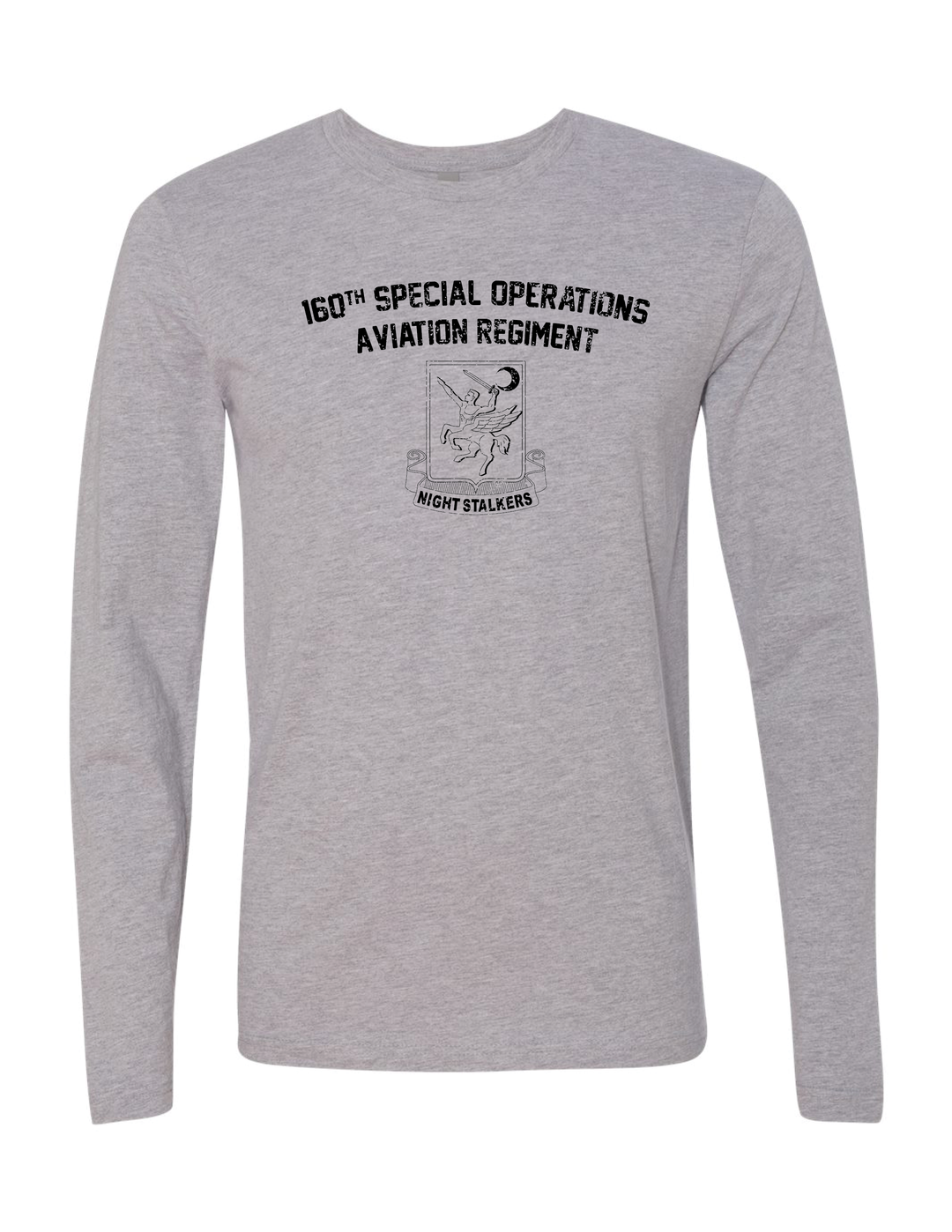 160th Special Operations Aviation Regiment Long Sleeve T-Shirt (Gray)