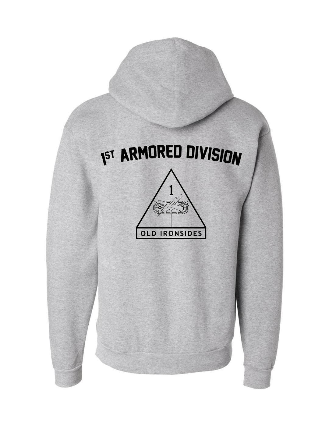 1st Armored Division Hoodie (Gray)