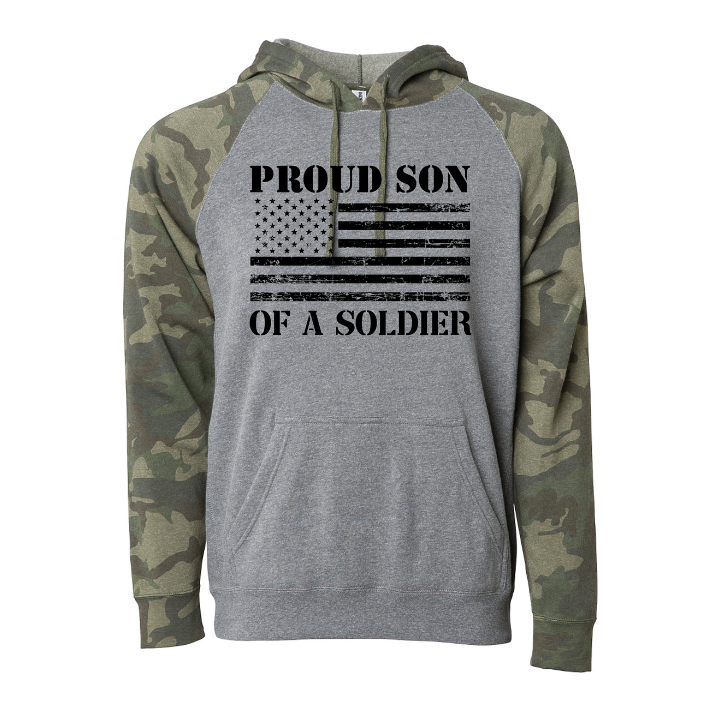 Proud Son of a Soldier Camo Hoodie (Camo)