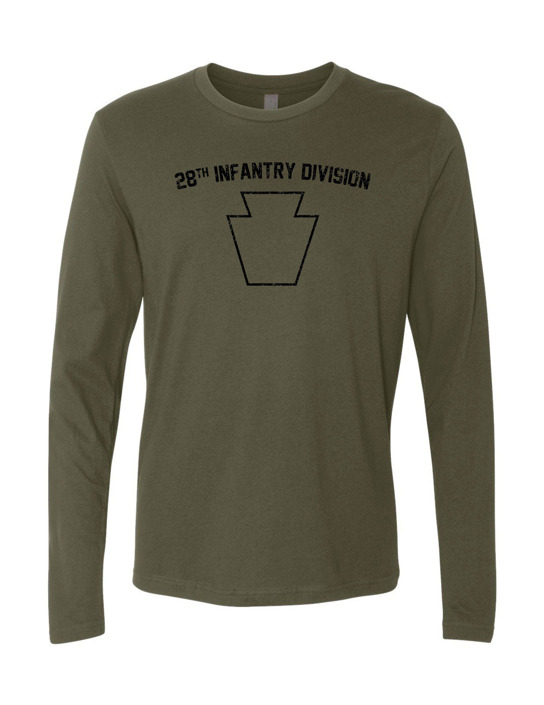 28th Infantry Division Long Sleeve T-Shirt (Military Green)