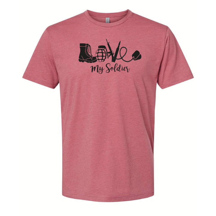 Love My Soldier T-Shirt (Pink)