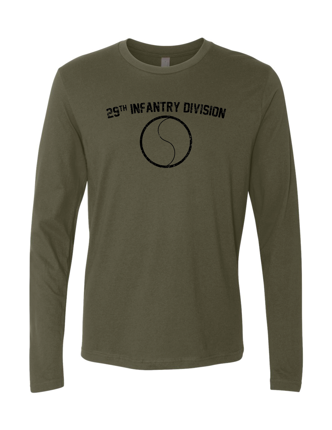 29th Infantry Division Long Sleeve T-Shirt (Military Green)