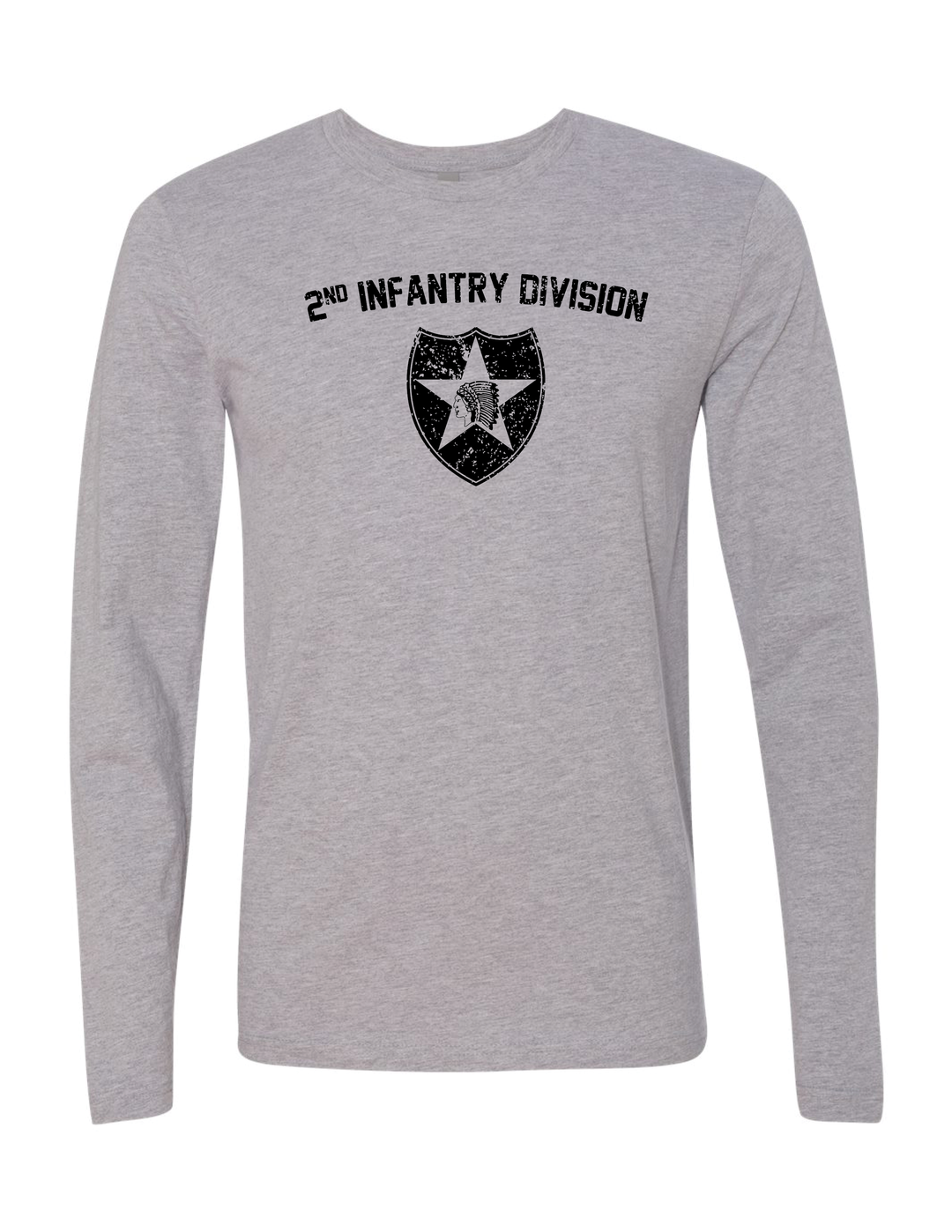 2nd Infantry Long Sleeve T-Shirt (Gray)