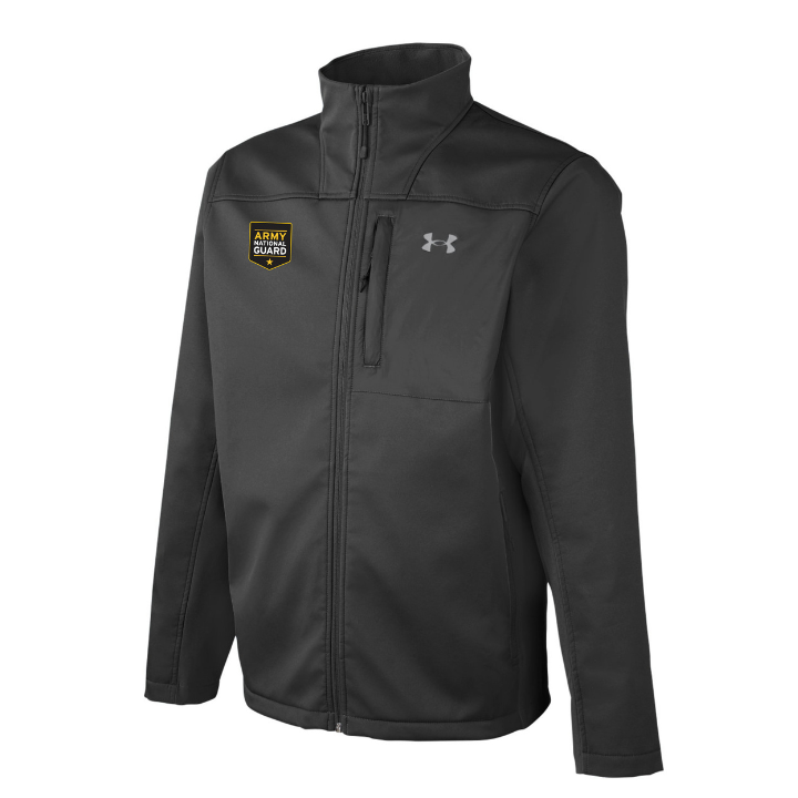 U.S. National Guard Zip Under Armour Jacket (Black)