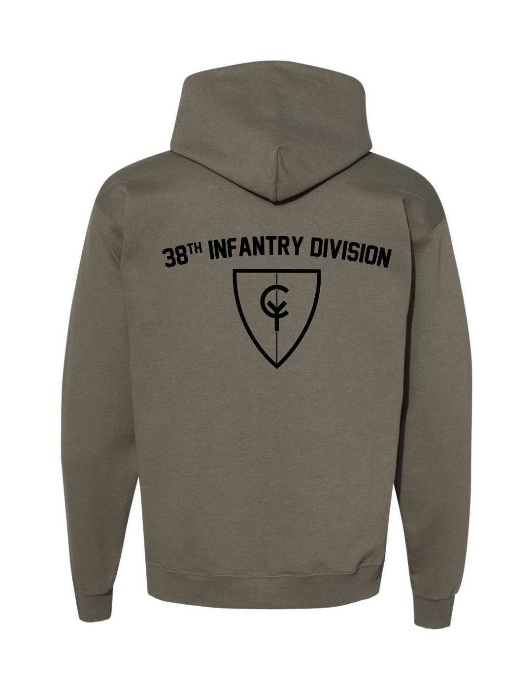 38th Infantry Division Hoodie (Military Green)