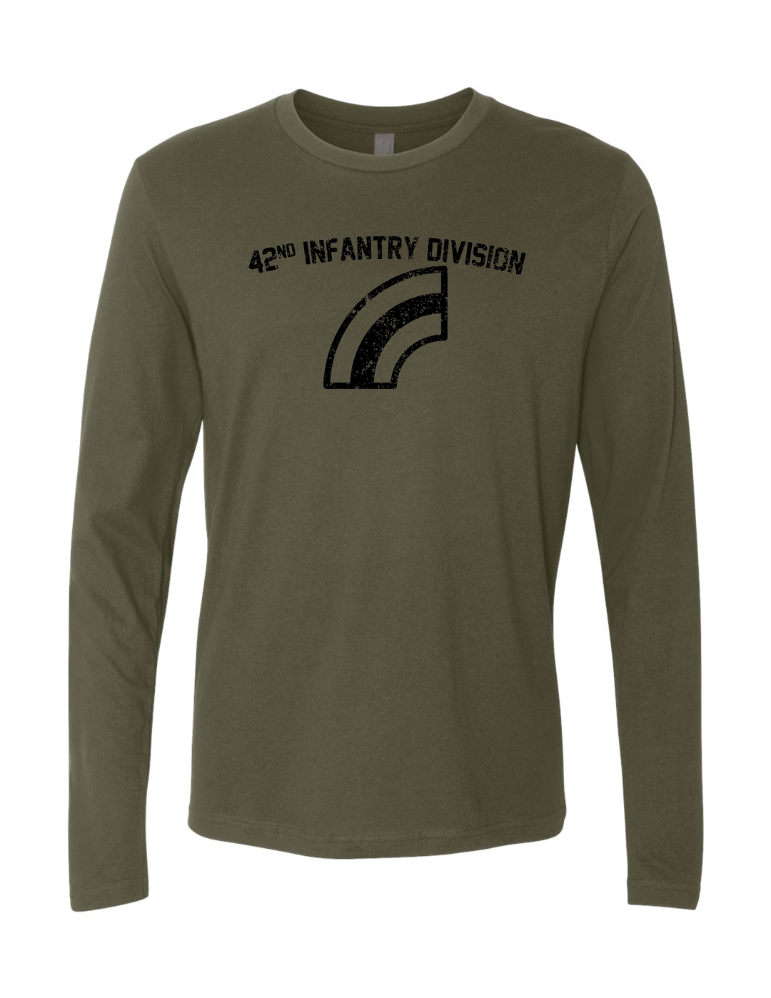 42nd Infantry Division Long Sleeve T-Shirt (Military Green)