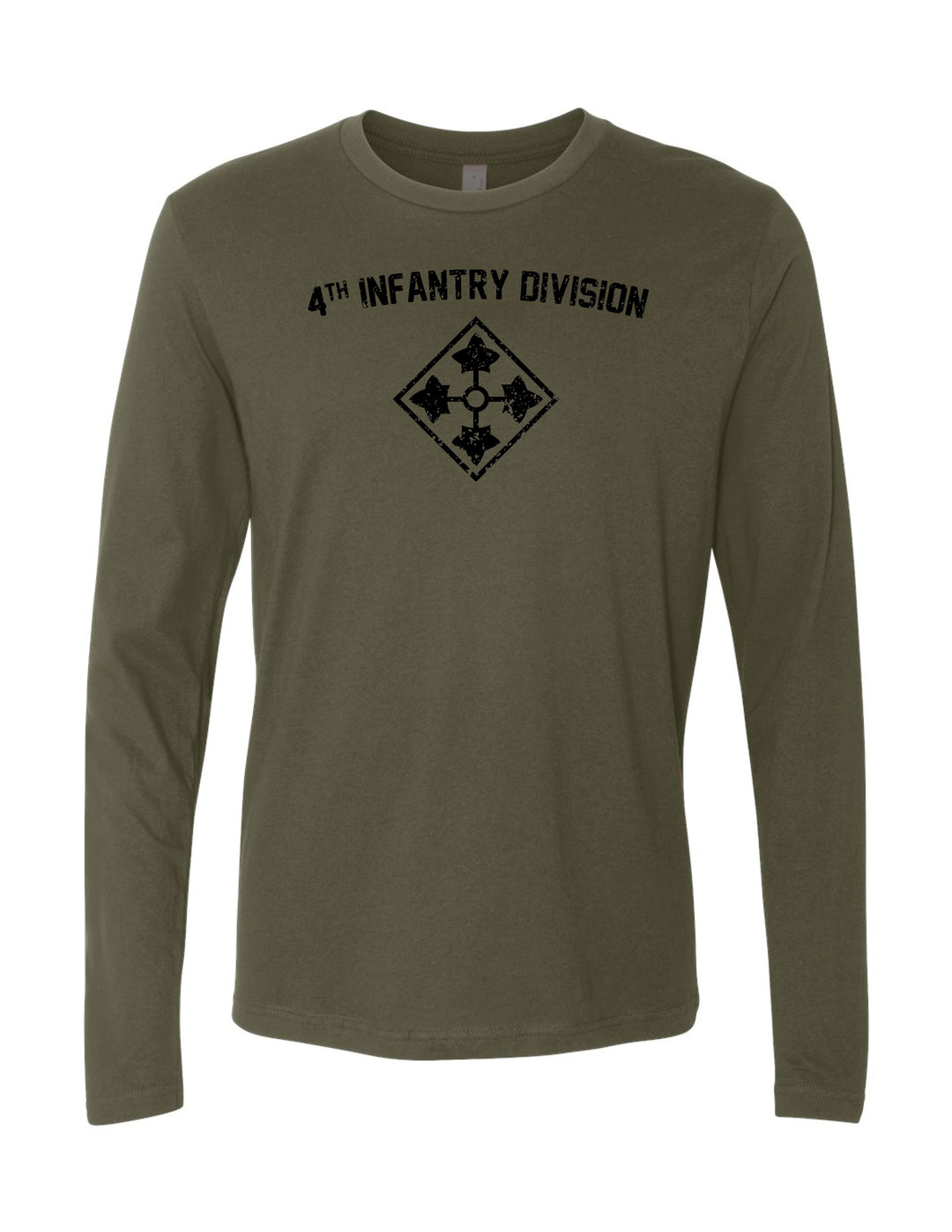 4th Infantry Long Sleeve T-Shirt (Military Green)