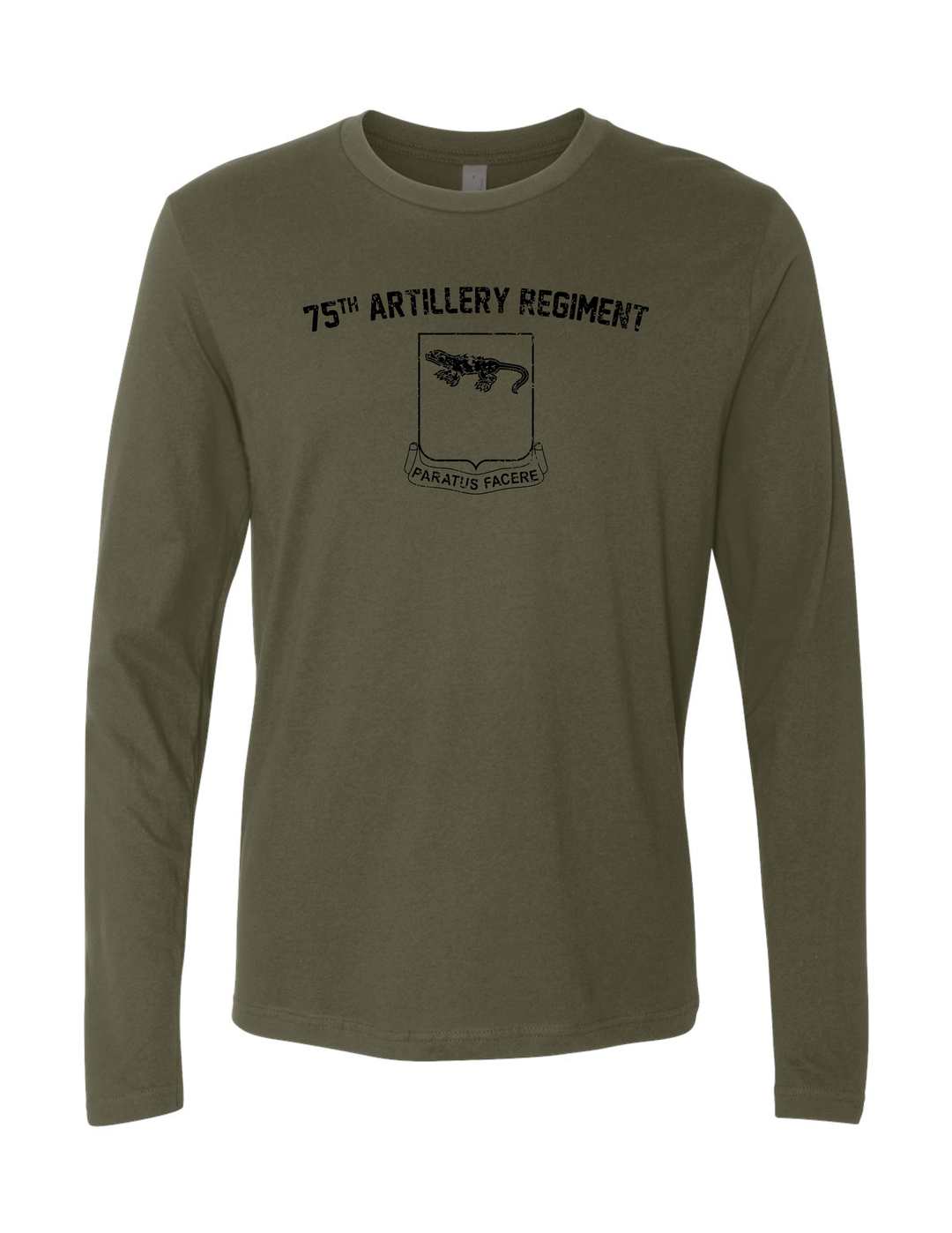 75th Artillery Regiment Long Sleeve T-Shirt (Military Green)