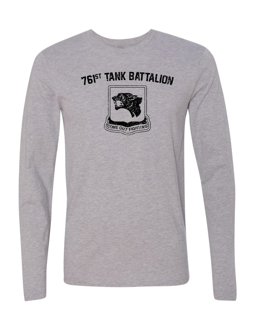 761st Tank Battalion Long Sleeve T-Shirt (Gray)