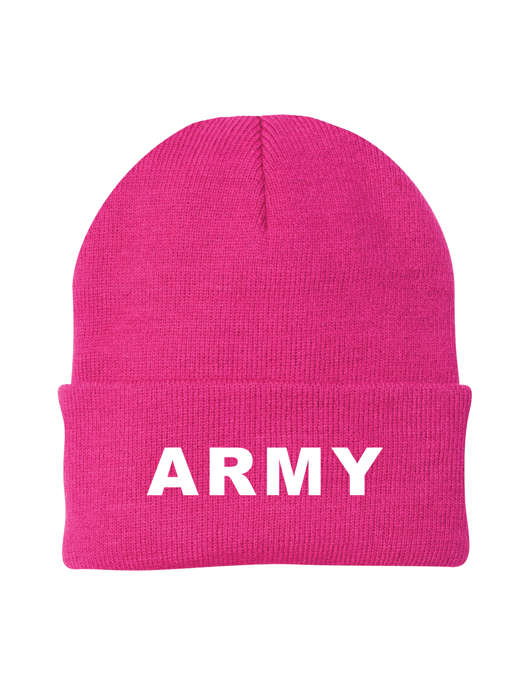 U.S. Army Beanie Cap - Neon Pink