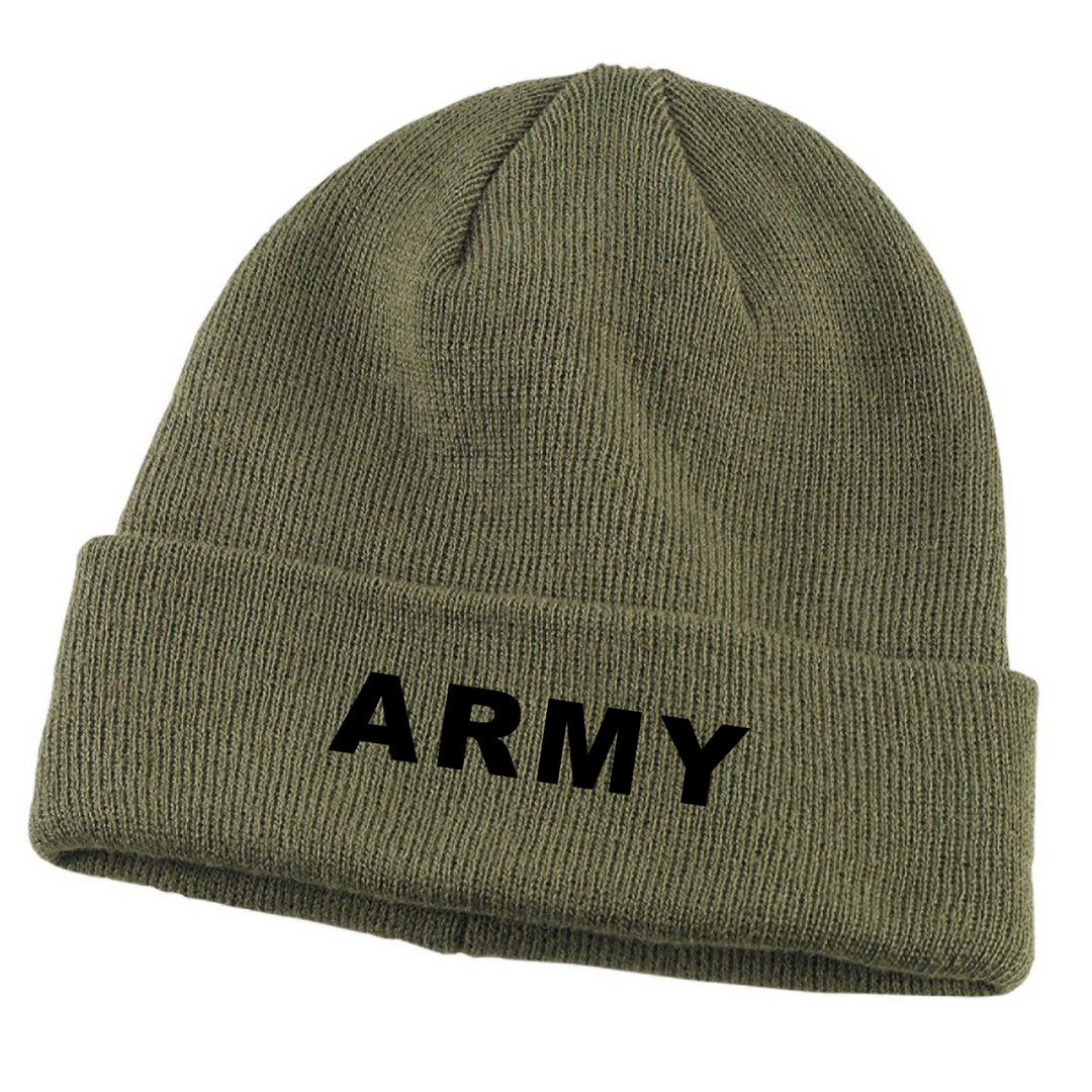 U.S. Army Beanie Cap - Olive Green