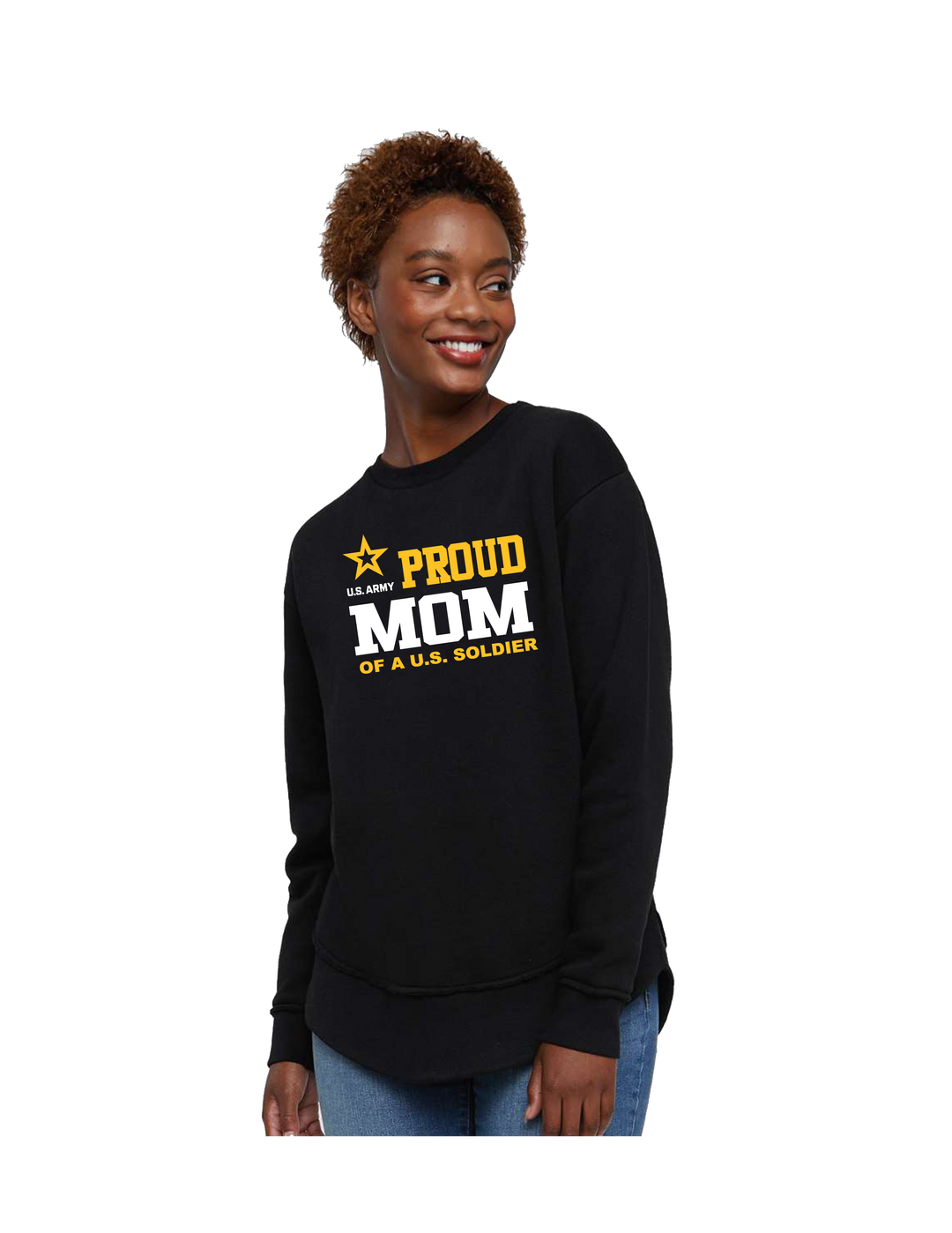 Proud Mom of a U.S. Soldier Tunic Sweatshirt