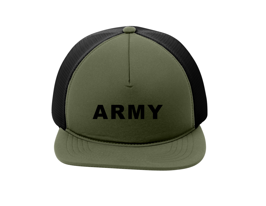 U.S. Army Flexfit Foam Trucker Hat - Army Green/Black