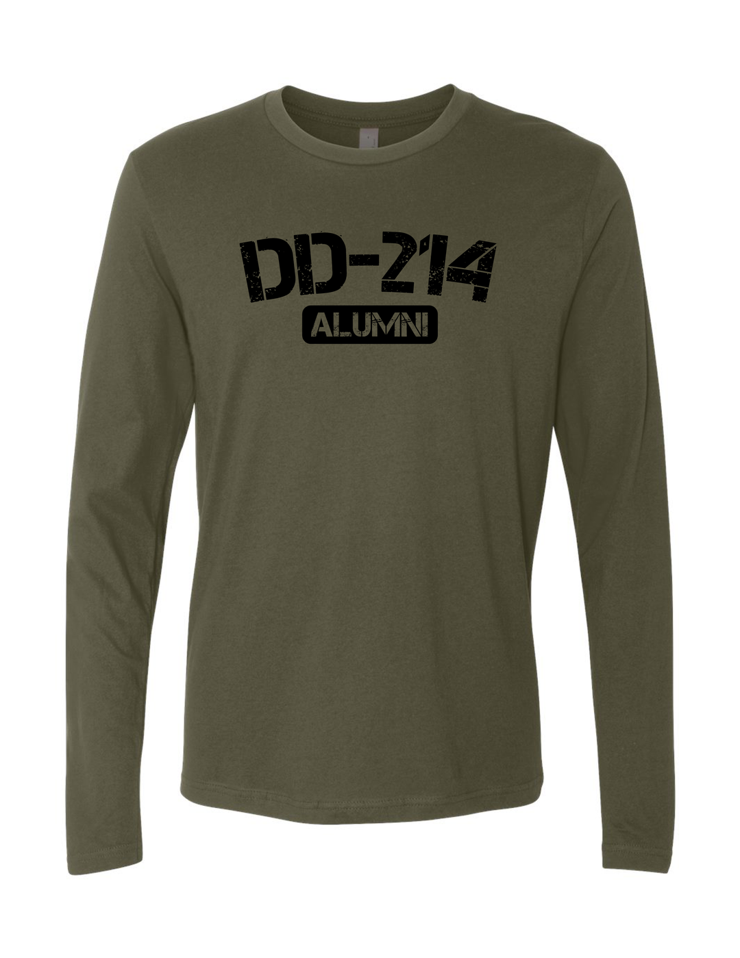 DD-214 Alumni Long Sleeve T-Shirt (Military Green)