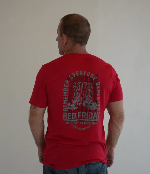 Made in the USA RED Friday T-Shirt (Red)