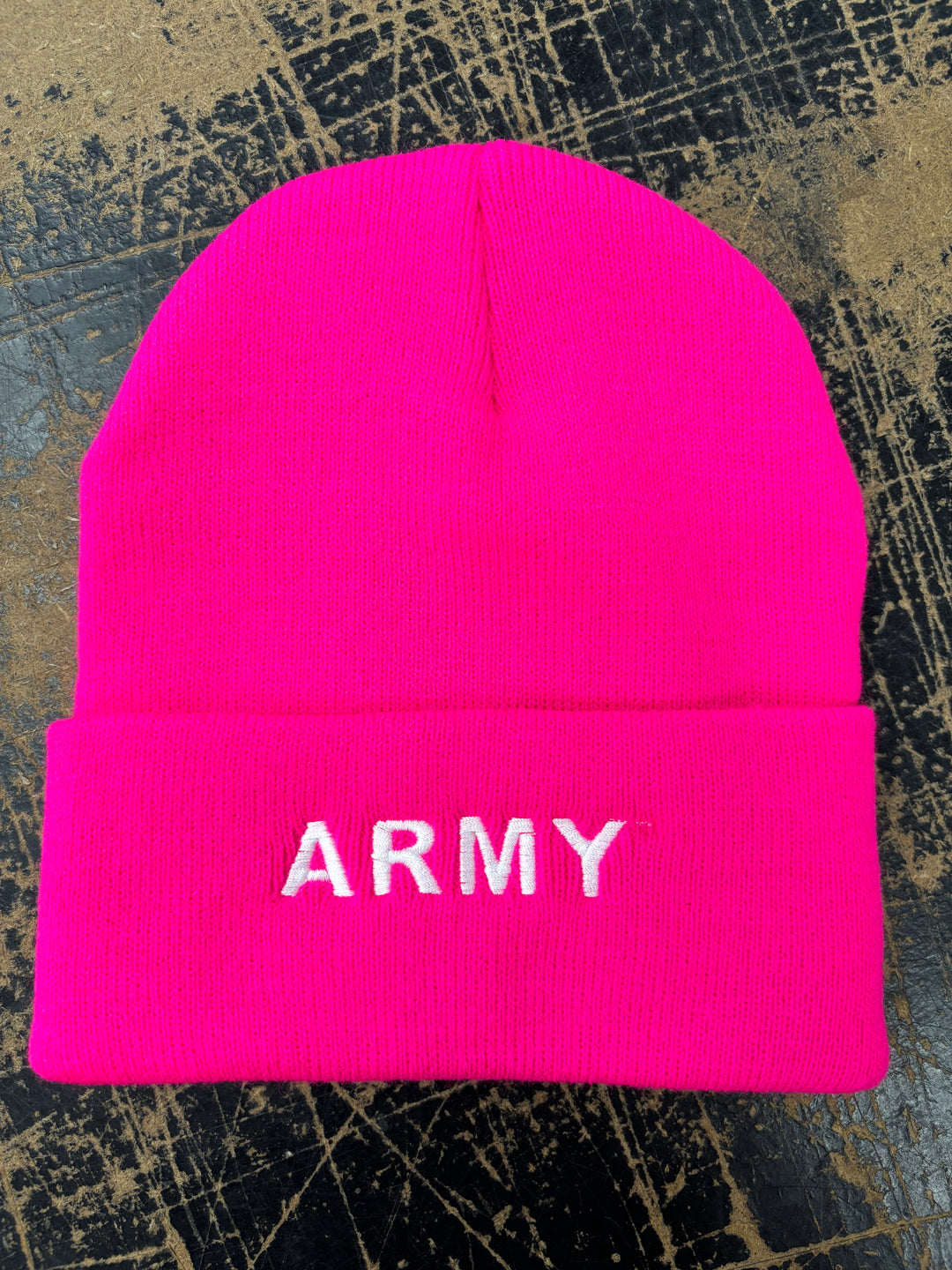 U.S. Army Beanie Cap - Neon Pink