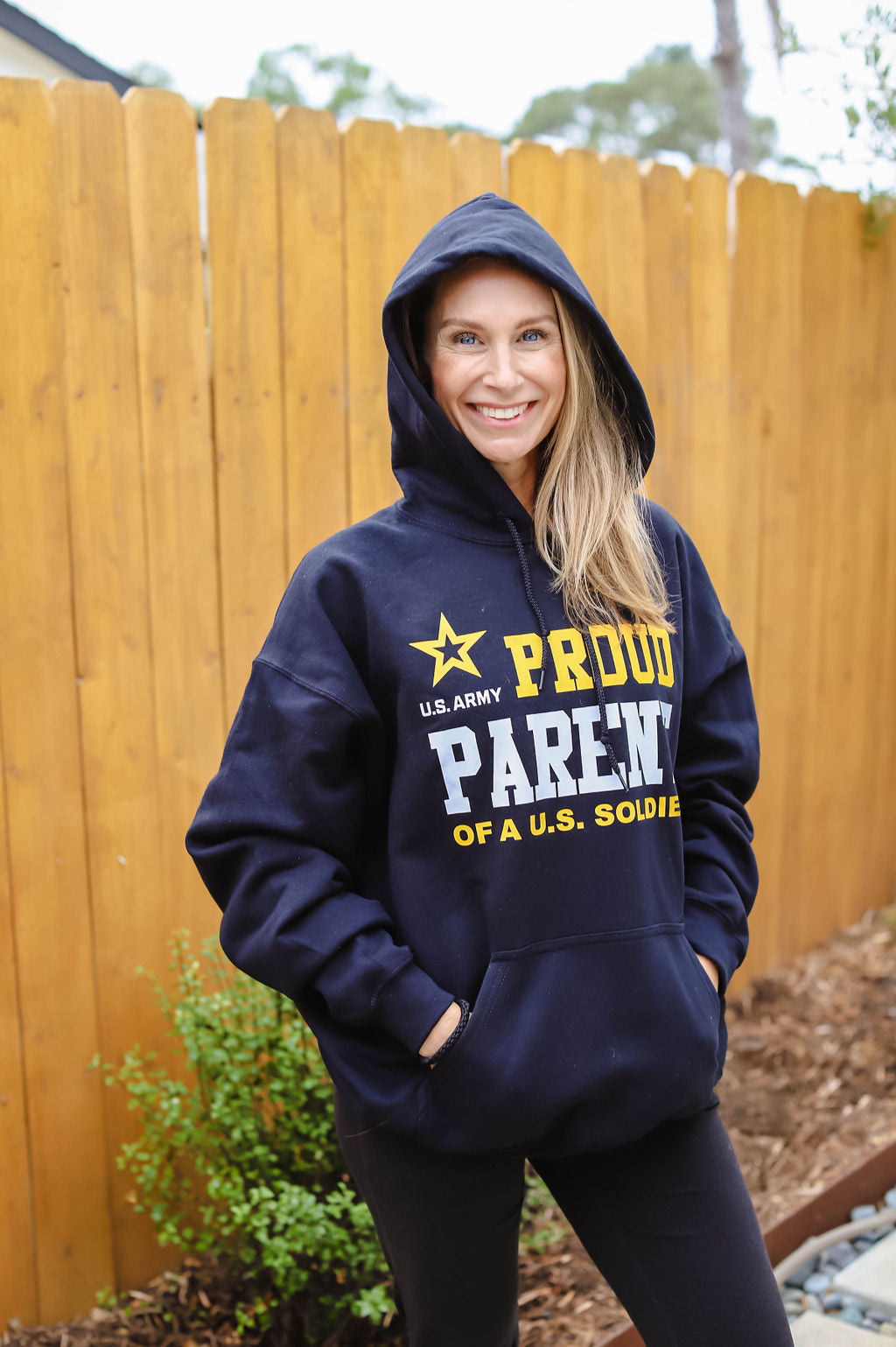 U.S. Army Proud Parent Hoodie (Black)