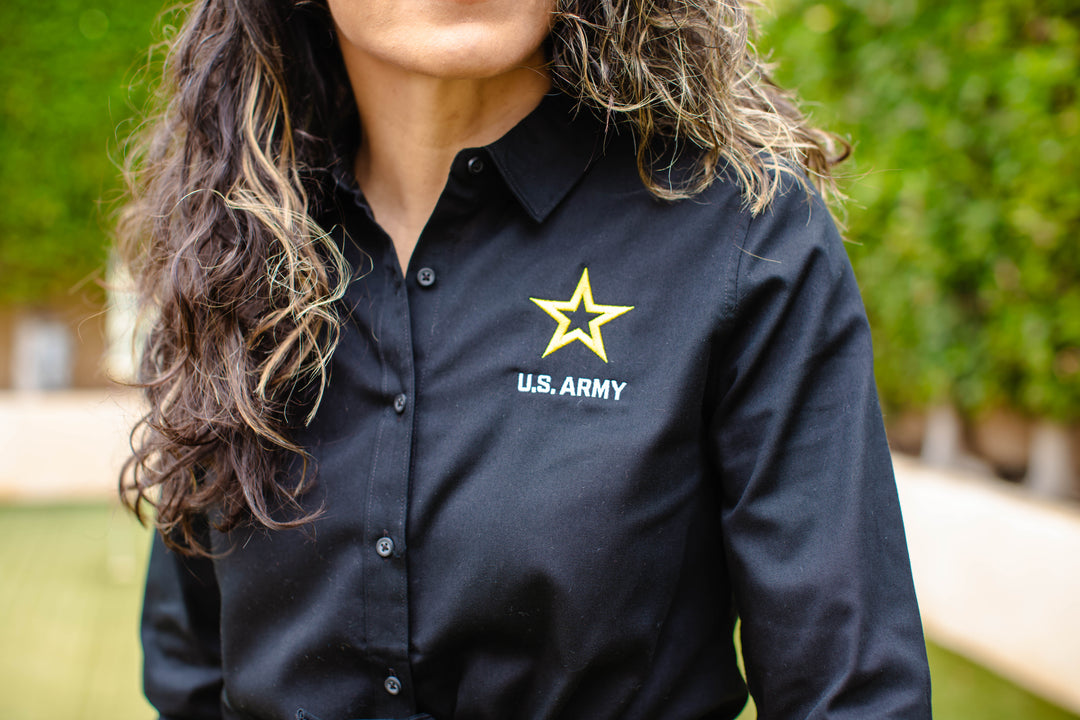 U.S. Army™ Button Up Shirt LADIES (Black)