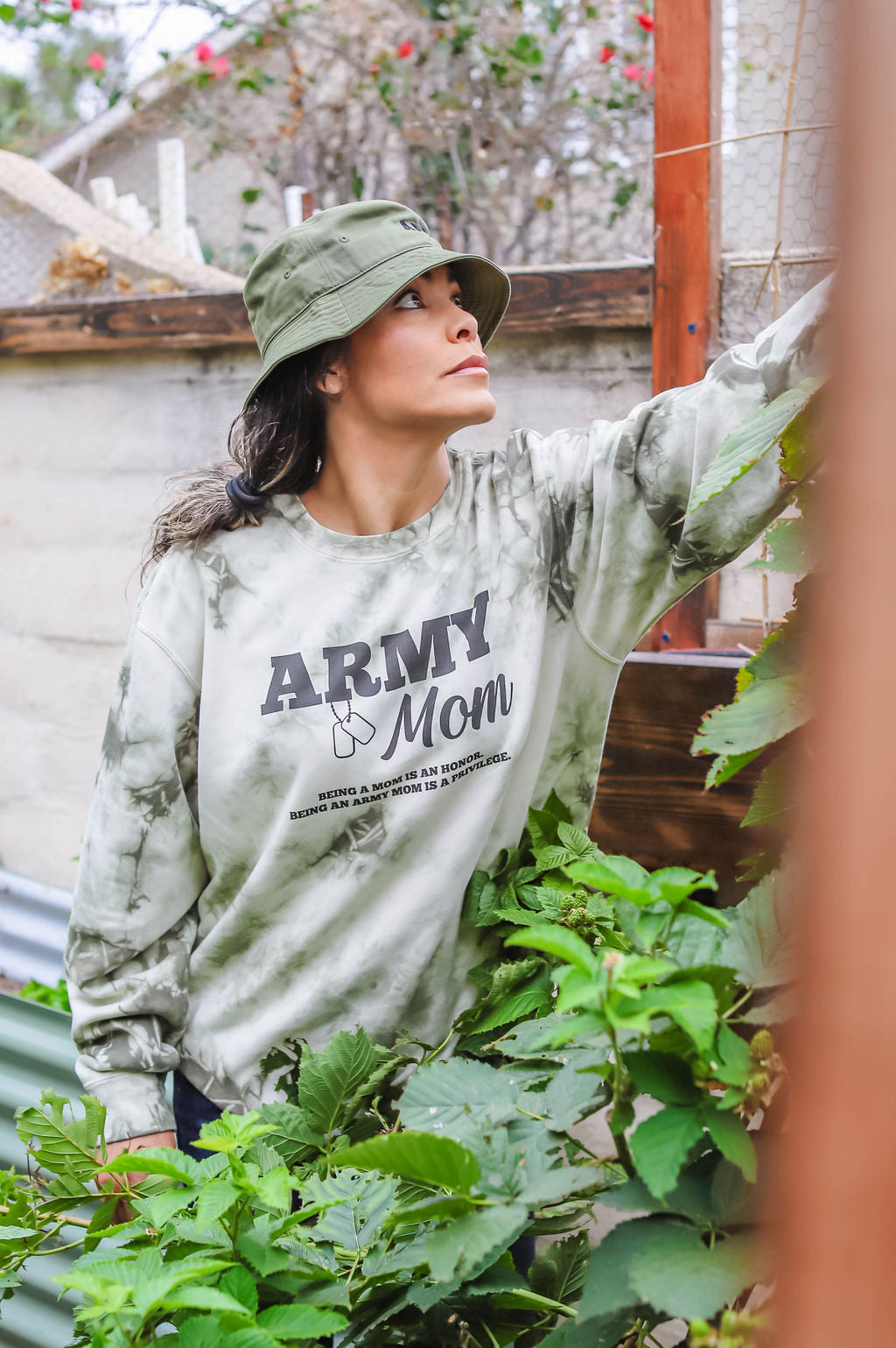 Army Mom Sweatshirt (Tie Dye)