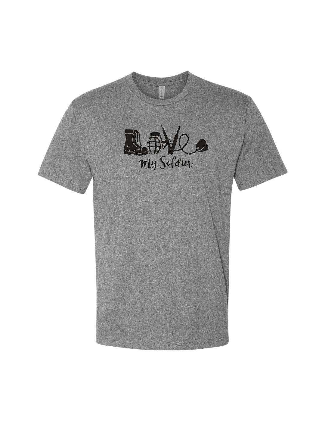 Love My Soldier T-Shirt (Heather Gray)