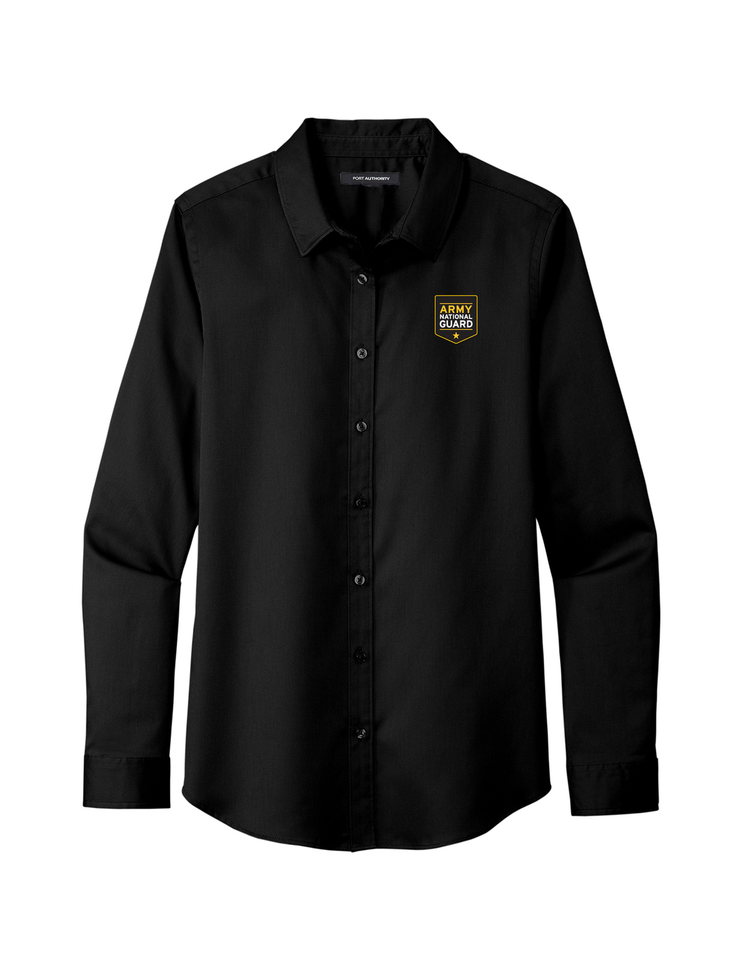 U.S. National Guard Button Up Shirt LADIES (Black)