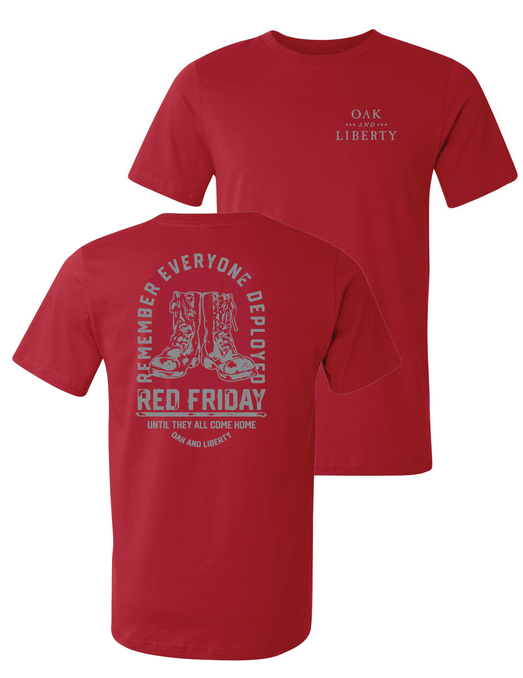 Made in the USA RED Friday T-Shirt (Red)