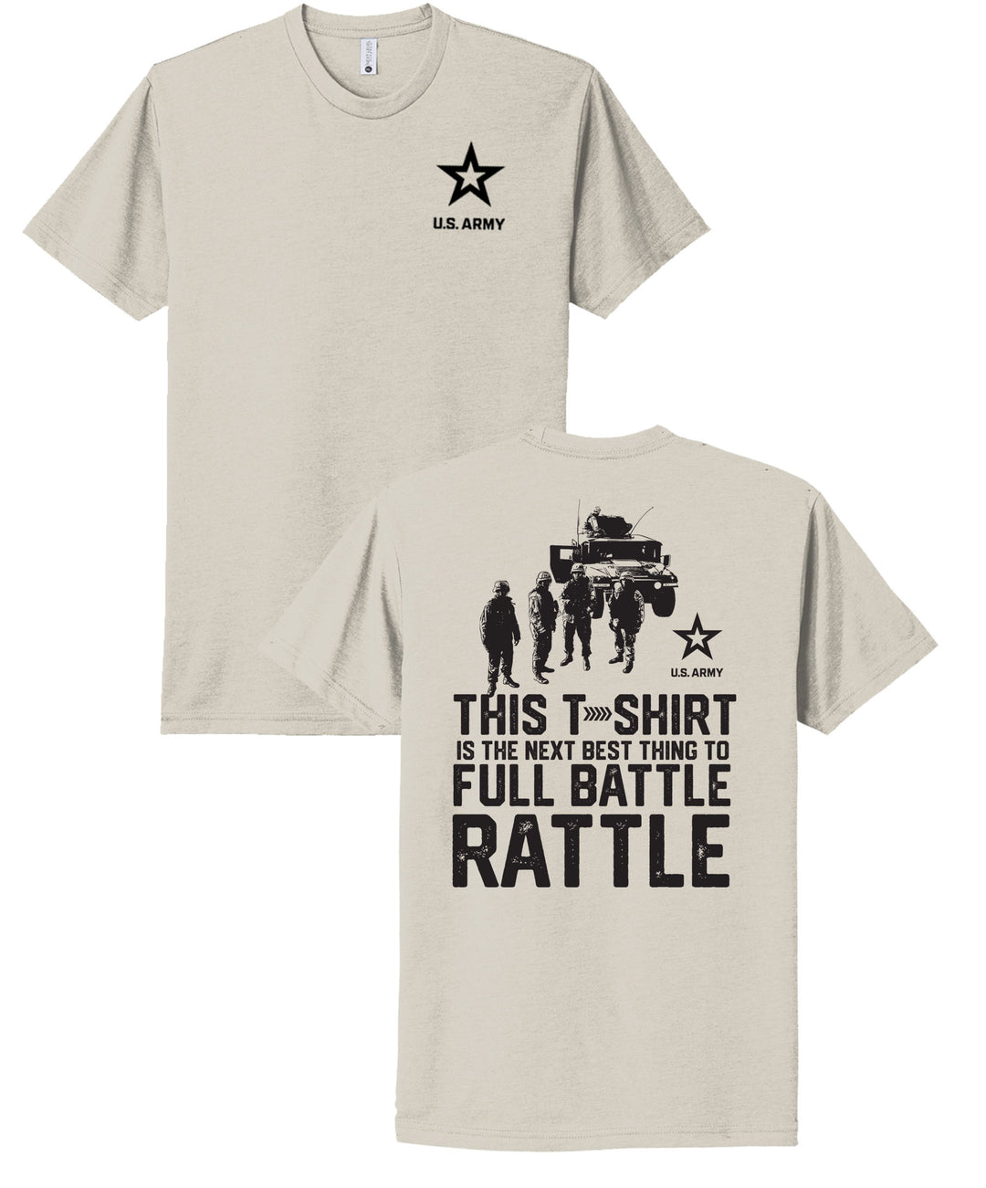 Army T-Shirt "Full Battle Rattle" (Sand)