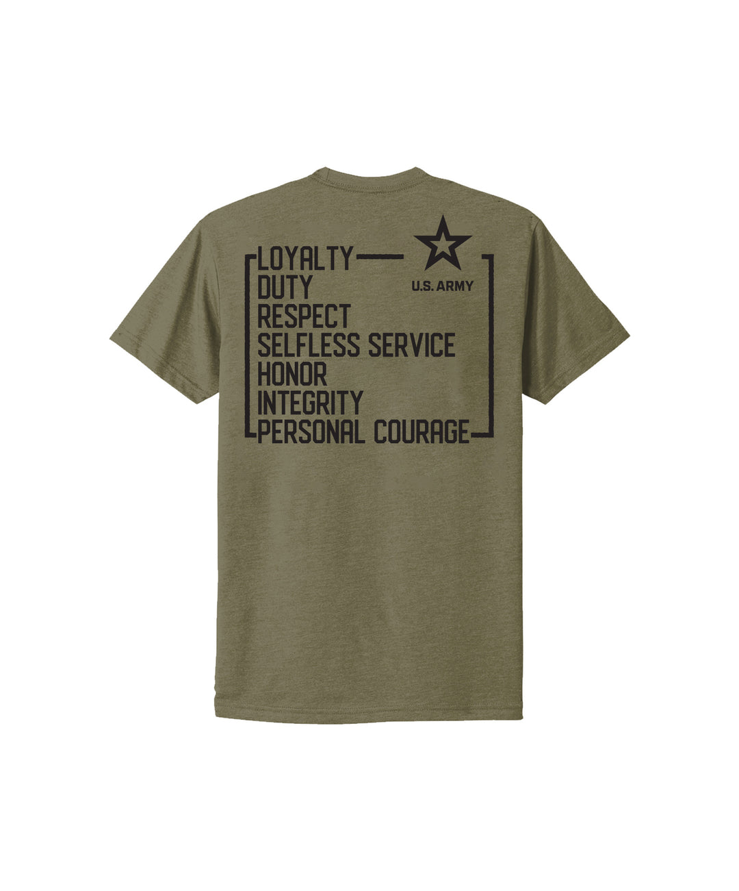 Army T-Shirt "Core Values" (Military Green)