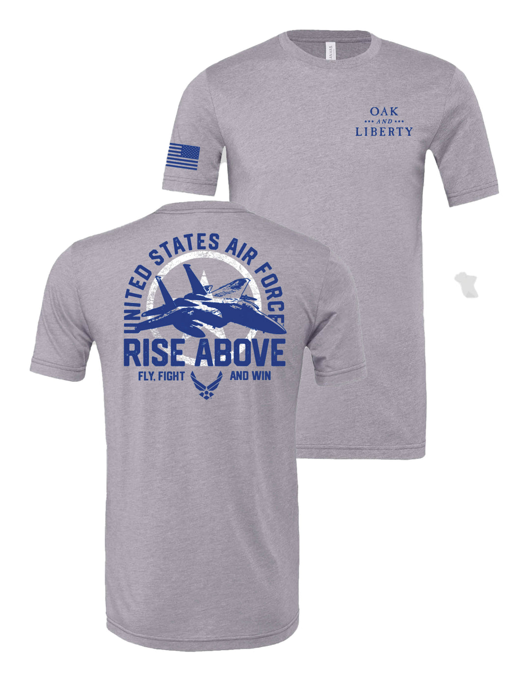 U.S. Air Force Rise Above T-Shirt (Grey)